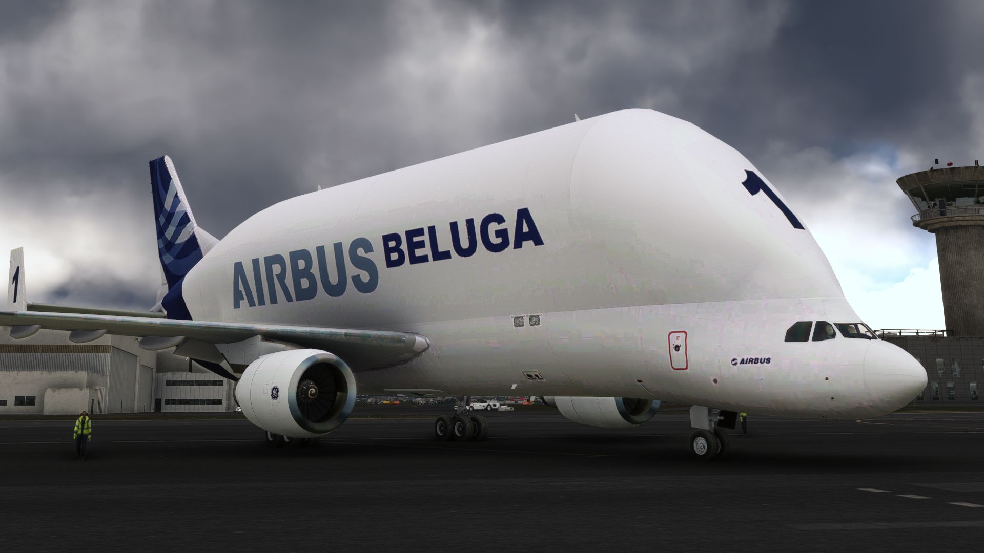 A300-600-Beluga-Free-02 Freeware A300-600ST Beluga: Ein Wal landet im MSFS