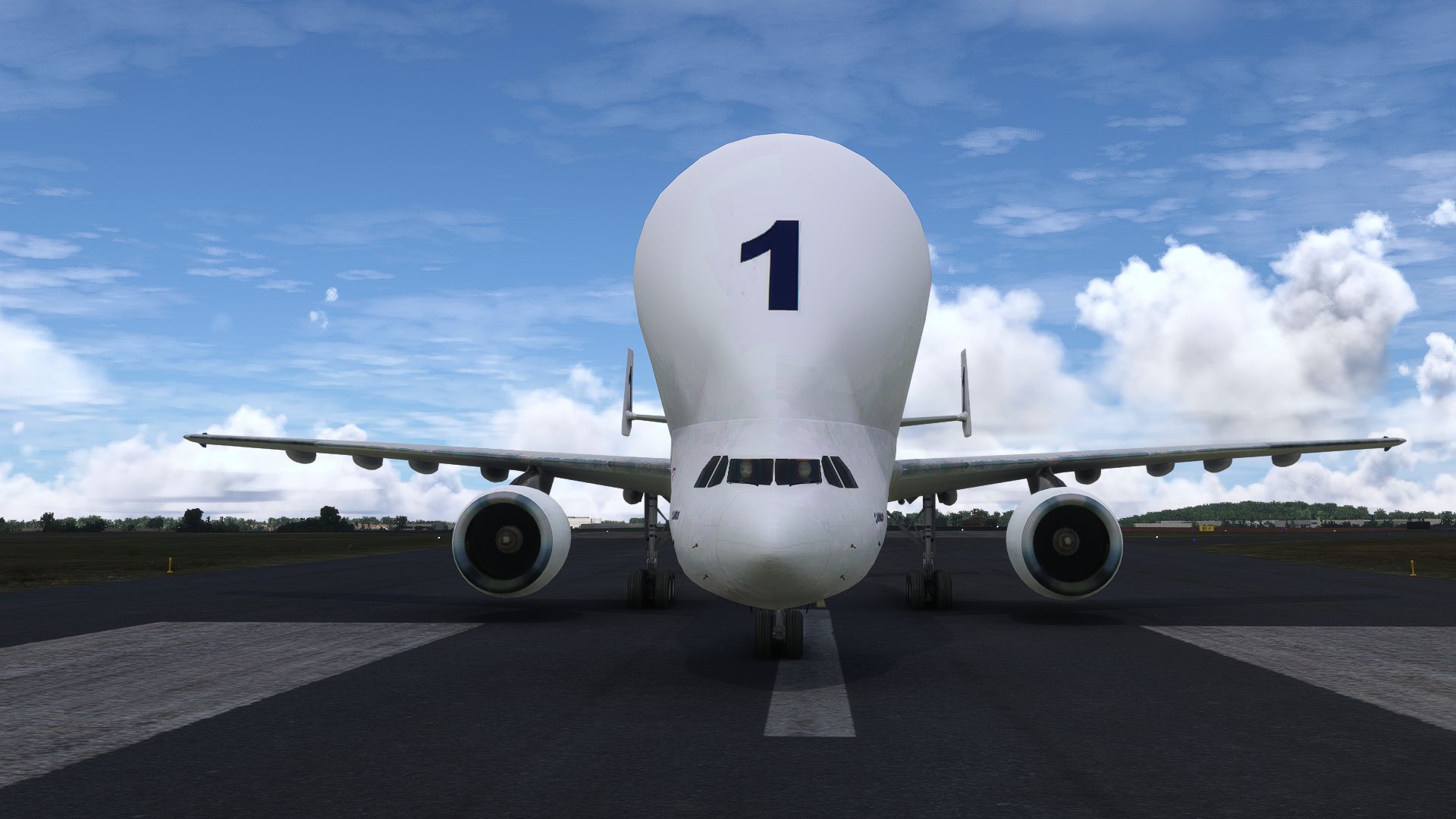 A300-600-Beluga-Free-09 Freeware A300-600ST Beluga: Ein Wal landet im MSFS