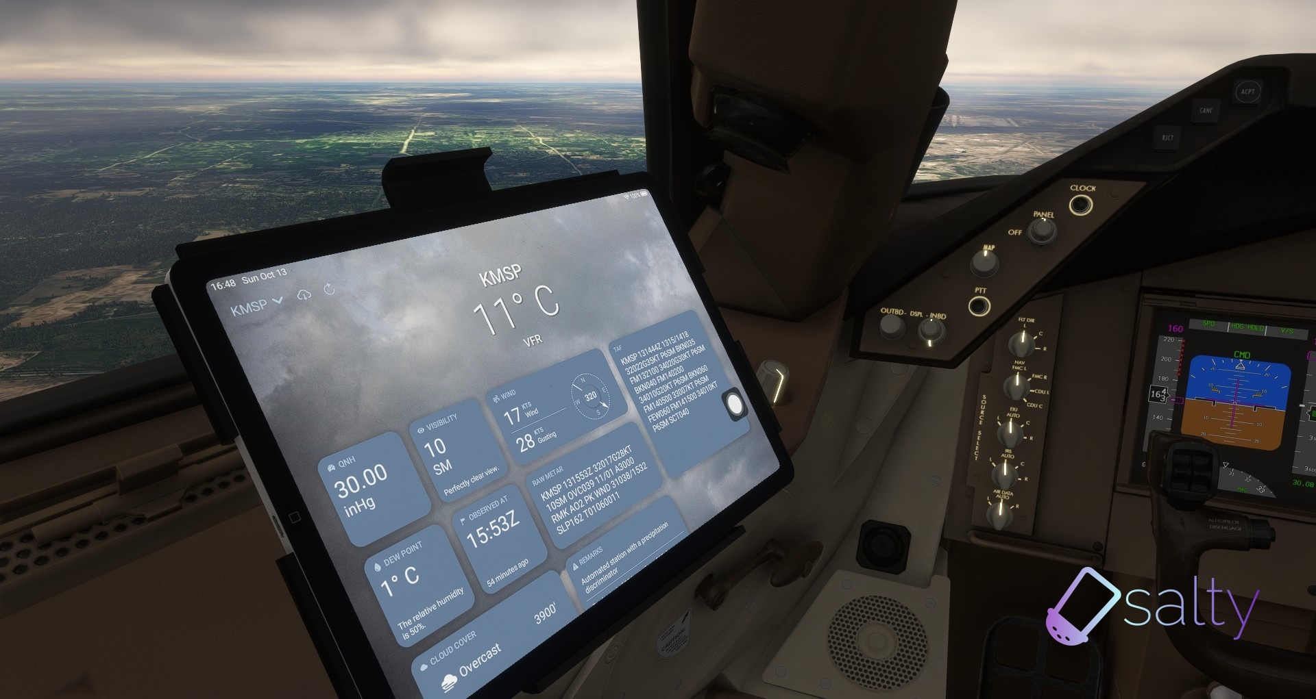 Salty-Sim-EFB-16 Kostenlose Salty 747-8i jetzt mit EFB