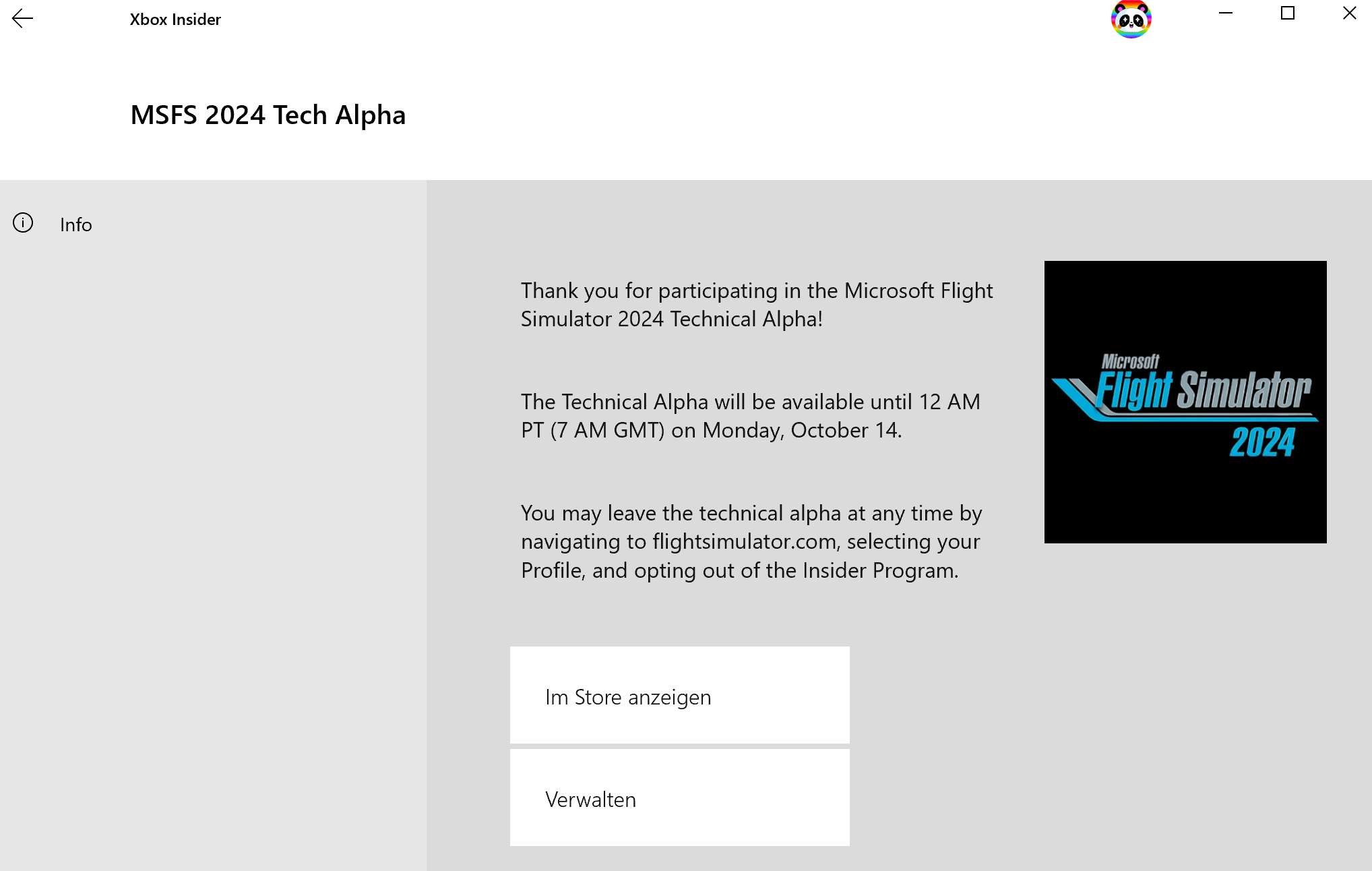 TechAlpha-02 MSFS 2024 kann ab sofort getestet werden