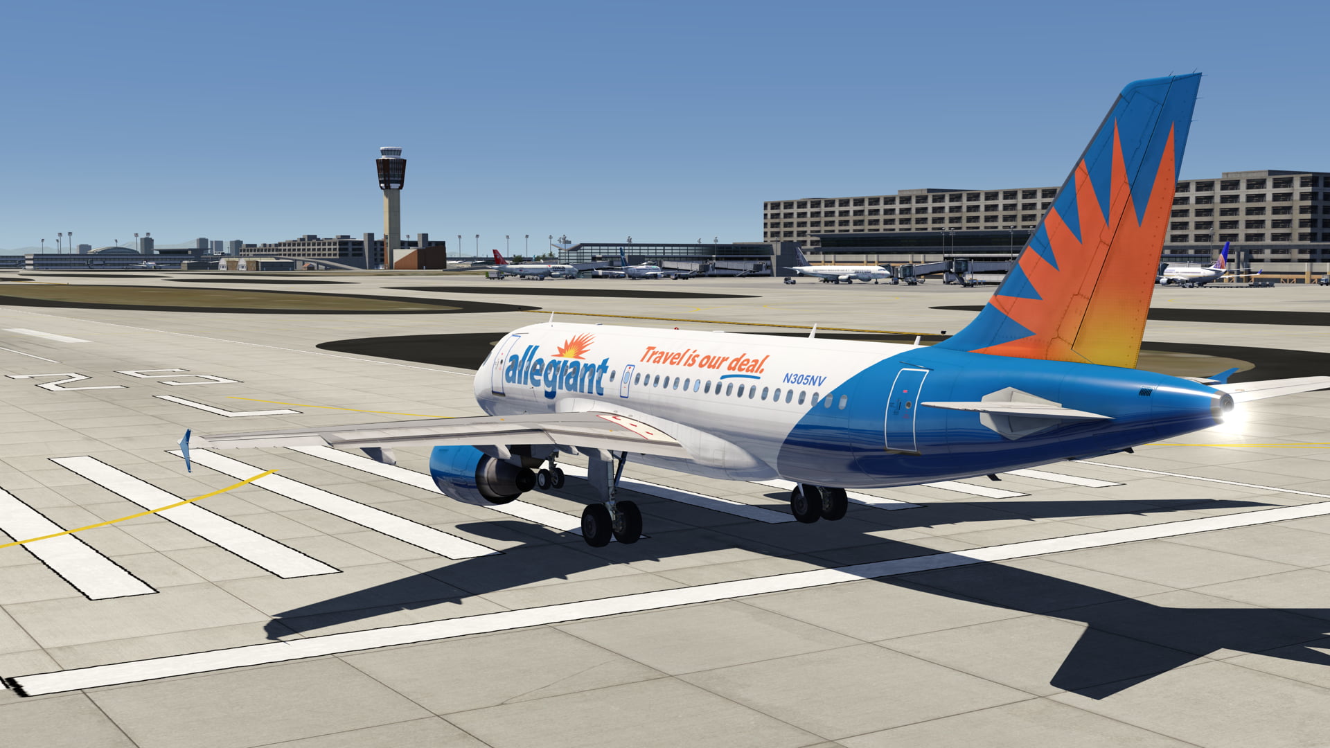 aerofly_fs_a319_allegiant Aerofly FS 4: Neuer, kostenloser A319 und mehr