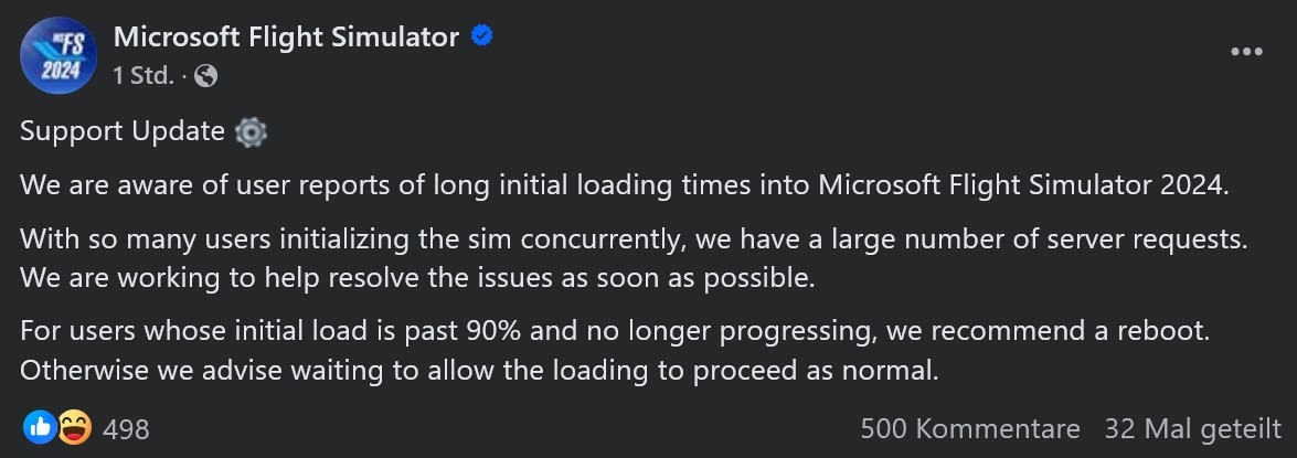 MSFS24-Start-04 MSFS 2024: Server überlastet! Nichts geht mehr!