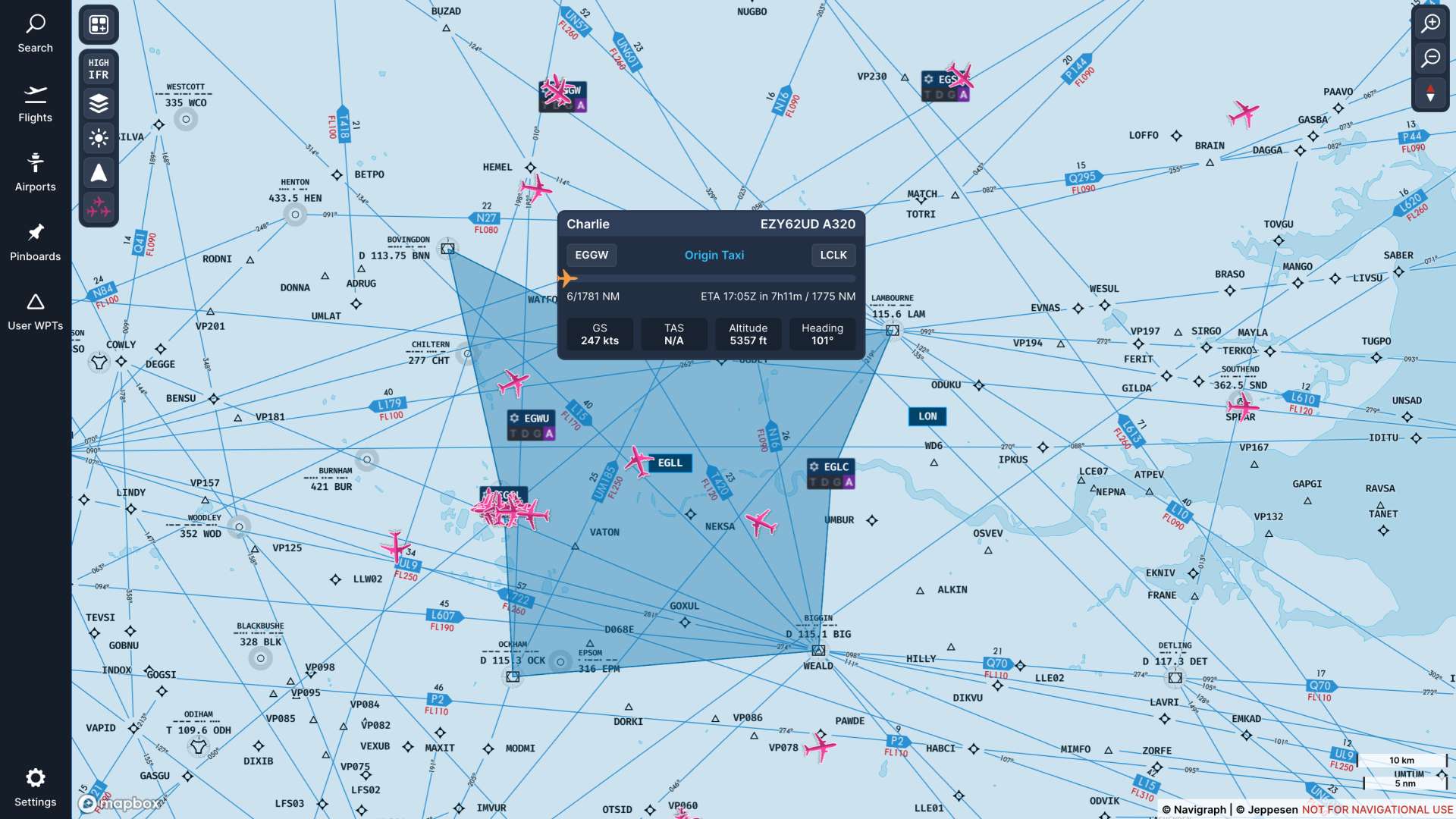 Navi-Vatsim-02 Navigraph Charts: Jetzt mit VATSIM und IVAO-Traffic