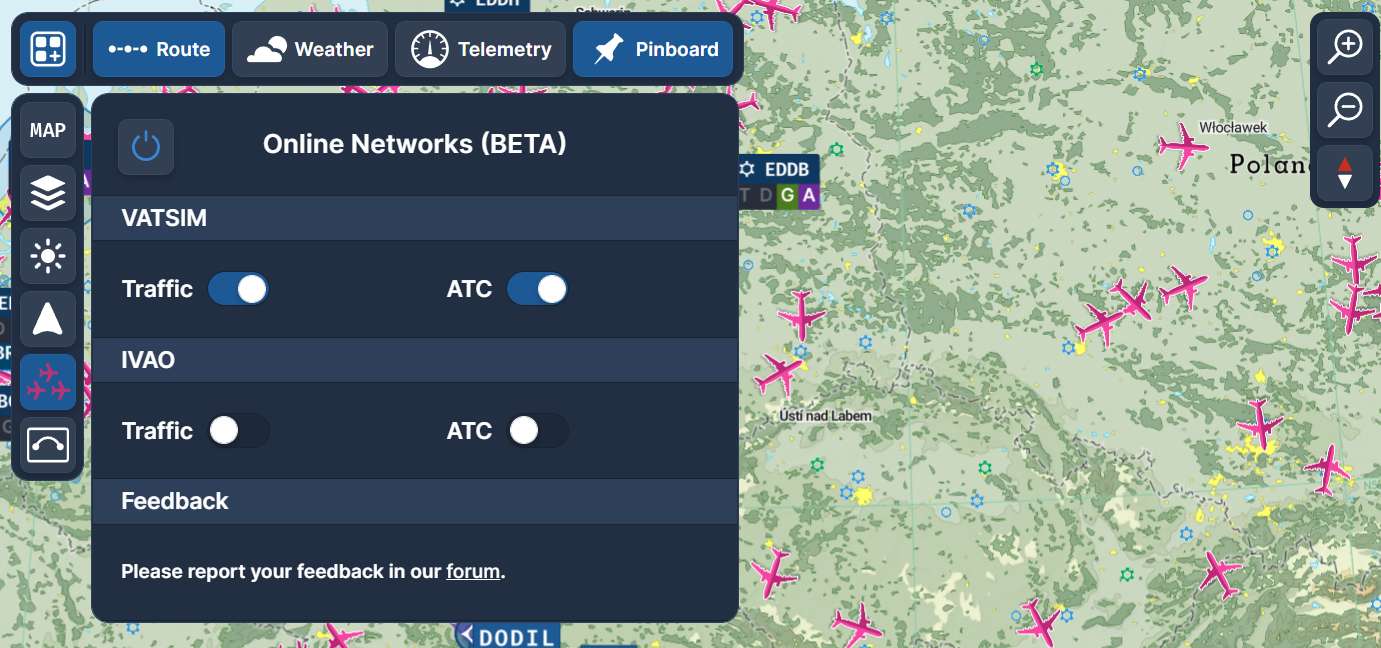 Navi-Vatsim-07 Navigraph Charts: Jetzt mit VATSIM und IVAO-Traffic