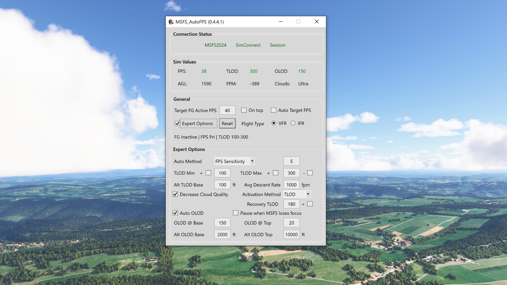 Auto-FPS-07 Kostenloses Tool gegen Ruckeln im MSFS 2024