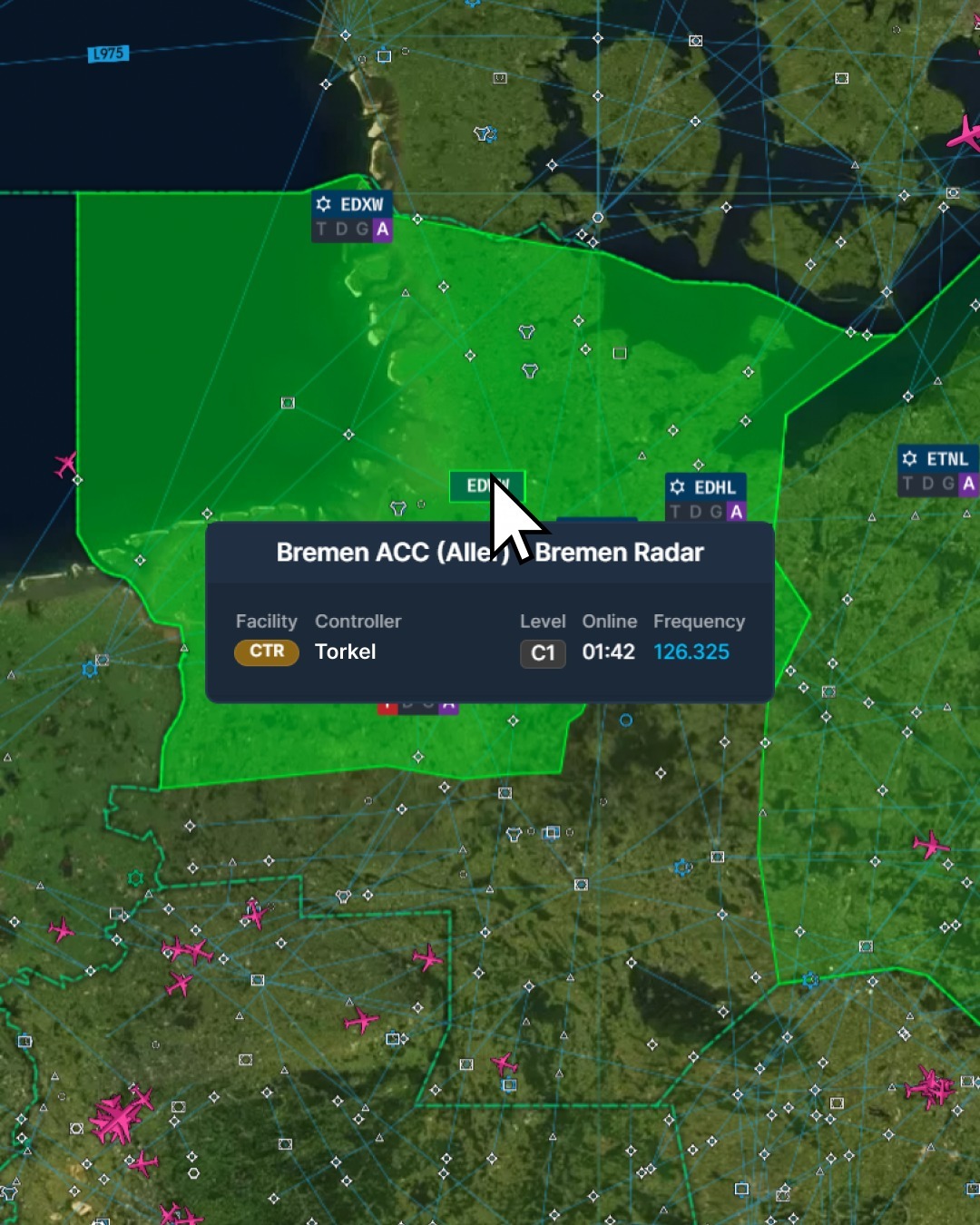 Navi-OnlTr-02 Navigraph Charts jetzt mit verbessertem Online Traffic