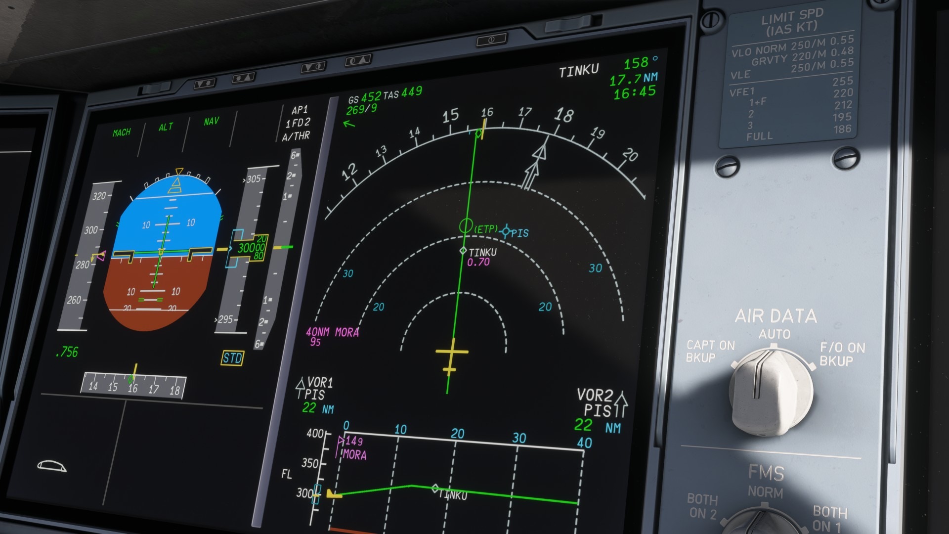 iniBuilds-A350-77 iniBuilds A350 V1.09: Schnee und heiße Bremsen