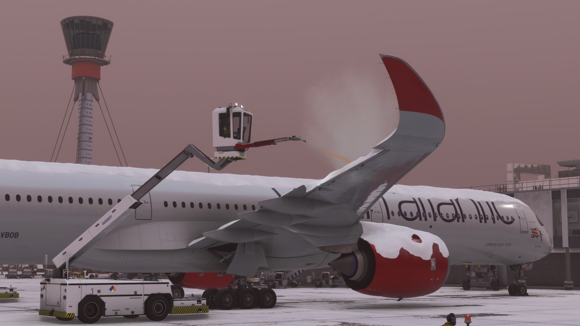 iniBuilds-A350-80 iniBuilds A350 V1.09: Schnee und heiße Bremsen