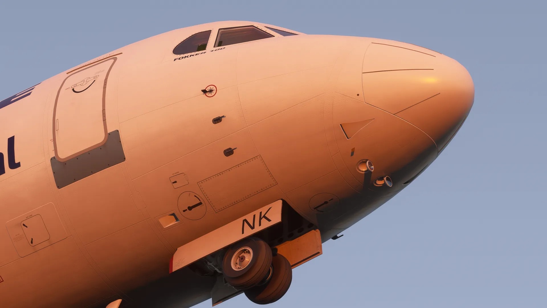 Fokker-110 Just Flight: Fokker 70 und 100 im Endanflug?