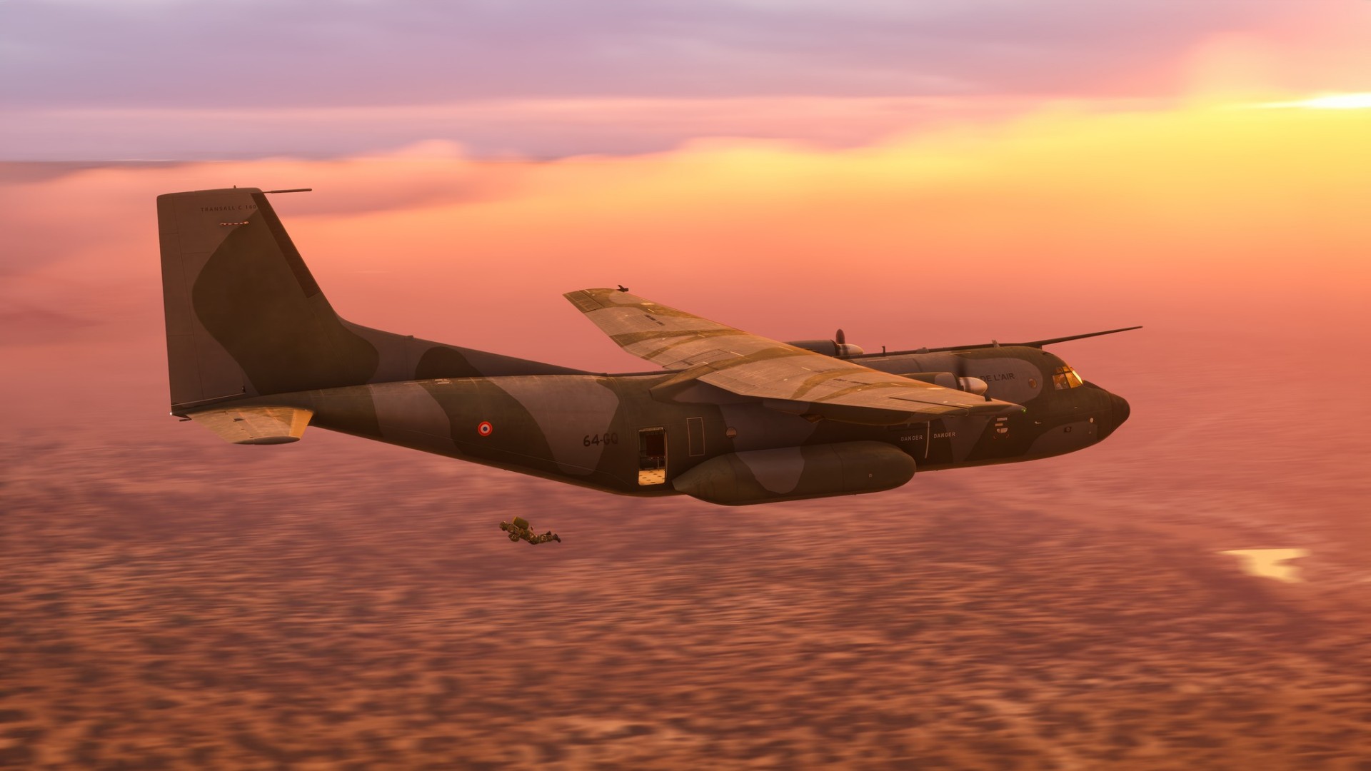 Transall-28 AzurPoly: C-160 Transall fliegt jetzt nativ im MSFS 2024