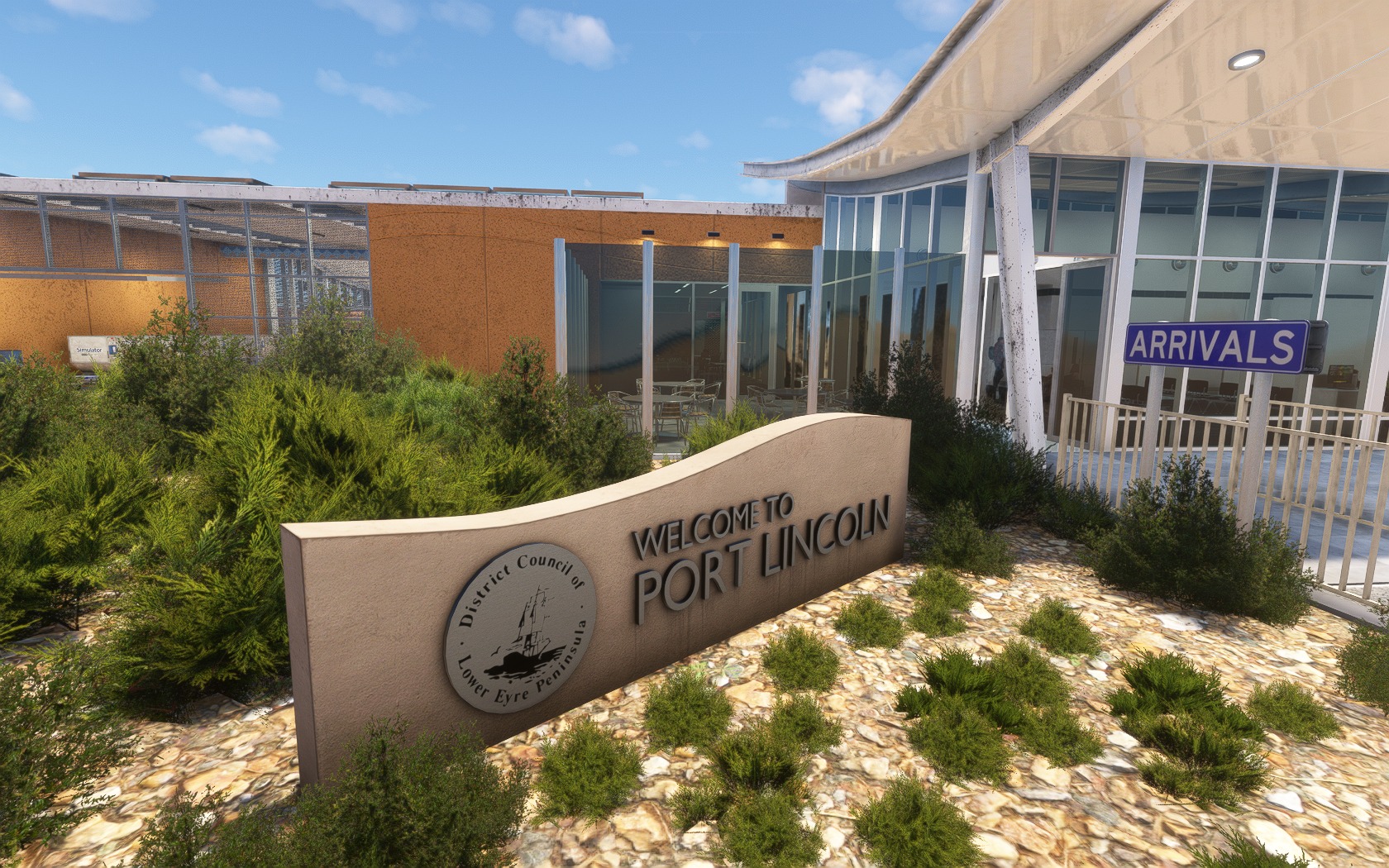 YPLC_13 Sehr klein und sehr fein: Port Lincoln Airport