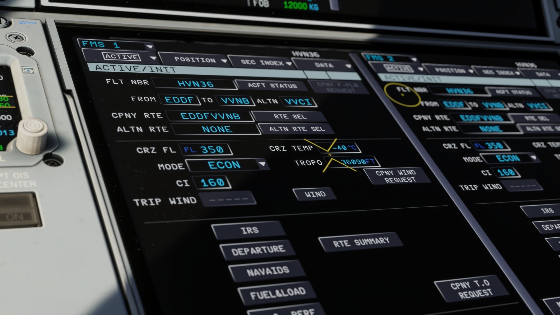iniBuilds-A350-105 iniBuilds A350 v1.1.3: FMS-, HUD- und Sound-Update