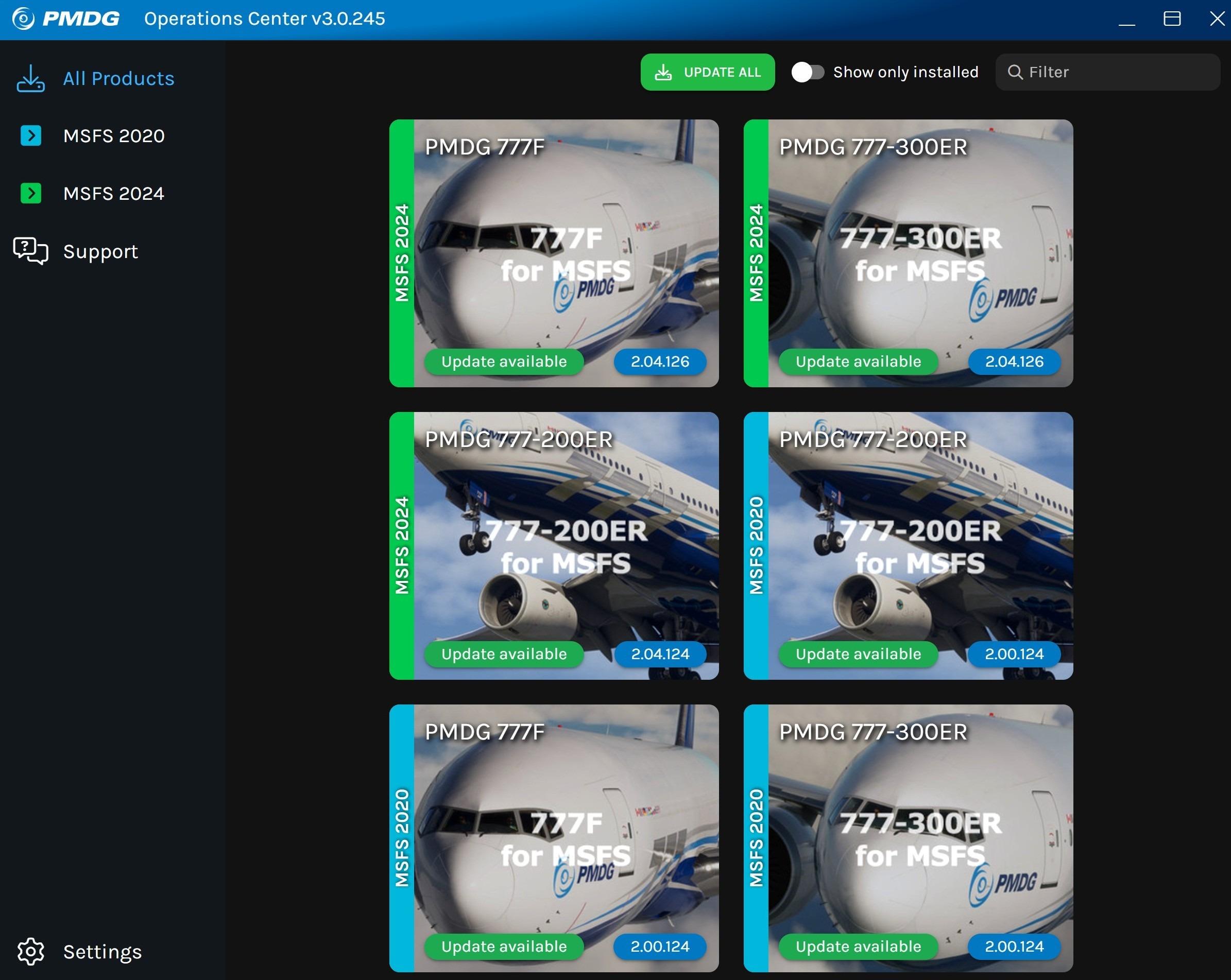 PMDG-777-Upd-01 PMDG: Updates für gesamte 777-Flotte