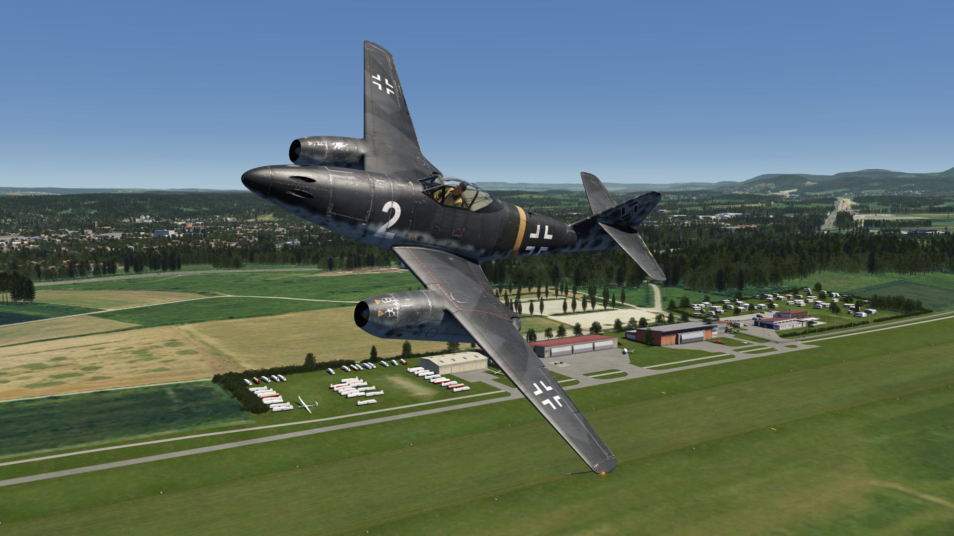 aerofly_fs_me262_hahnweide_flyby Messerschmitt Me 262 jetzt im Aerofly FS 4 verfügbar