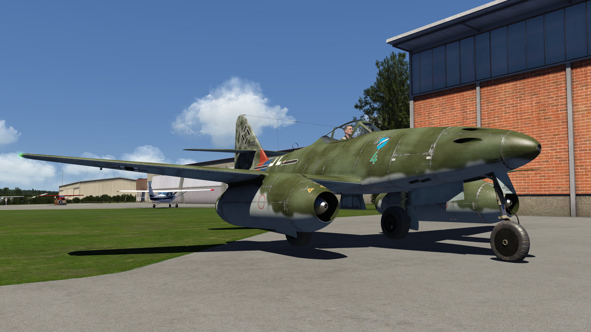 aerofly_fs_me262_hahnweide_parking Messerschmitt Me 262 jetzt im Aerofly FS 4 verfügbar