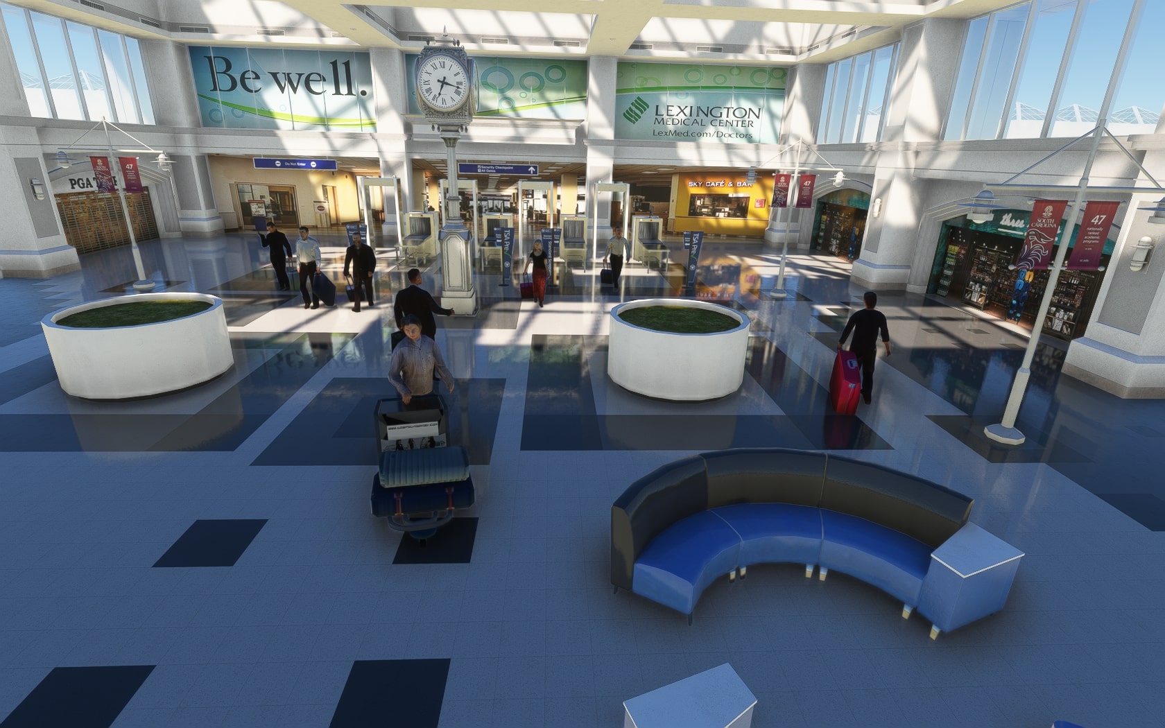 14 Der mit den drei Logos: Columbia Metropolitan Airport