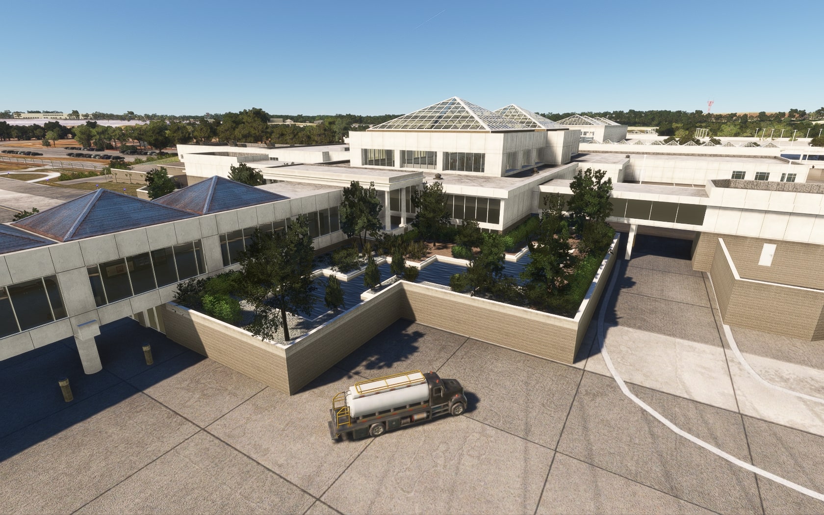 16 Der mit den drei Logos: Columbia Metropolitan Airport