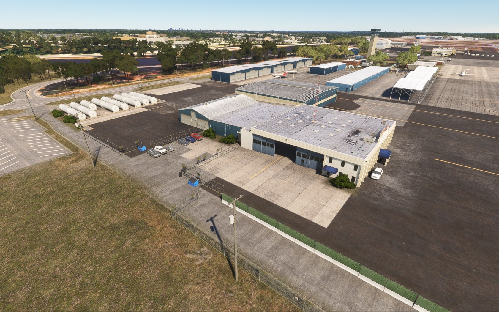 18 Der mit den drei Logos: Columbia Metropolitan Airport