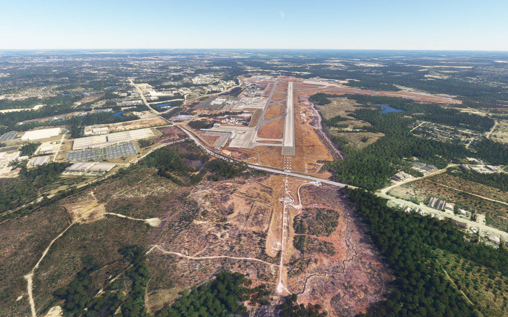2 Der mit den drei Logos: Columbia Metropolitan Airport