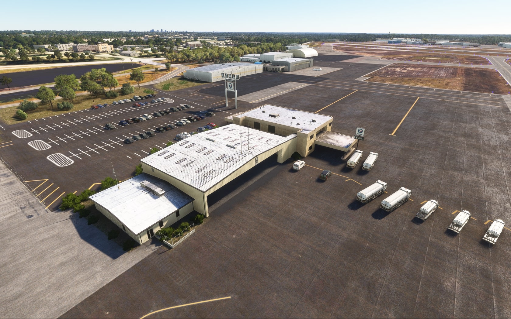 20 Der mit den drei Logos: Columbia Metropolitan Airport