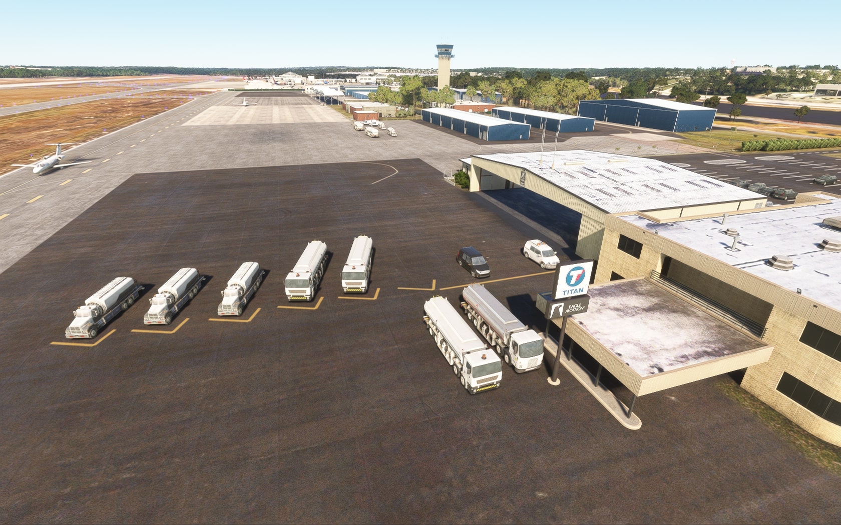 21 Der mit den drei Logos: Columbia Metropolitan Airport