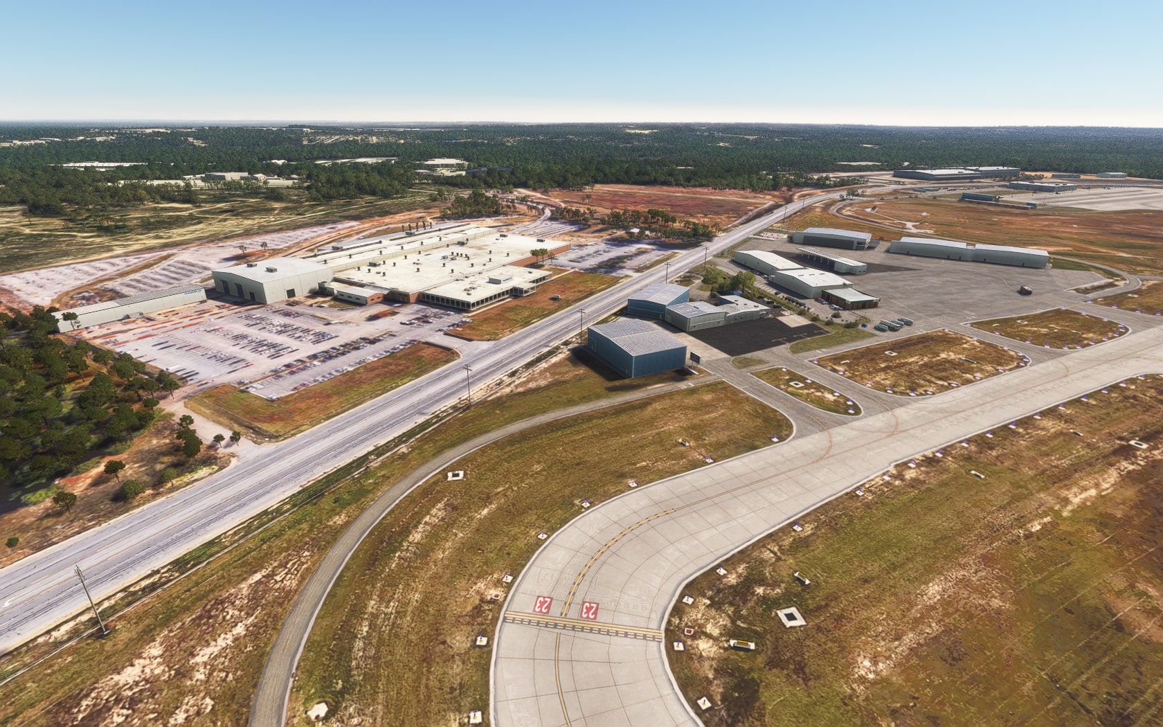 23 Der mit den drei Logos: Columbia Metropolitan Airport