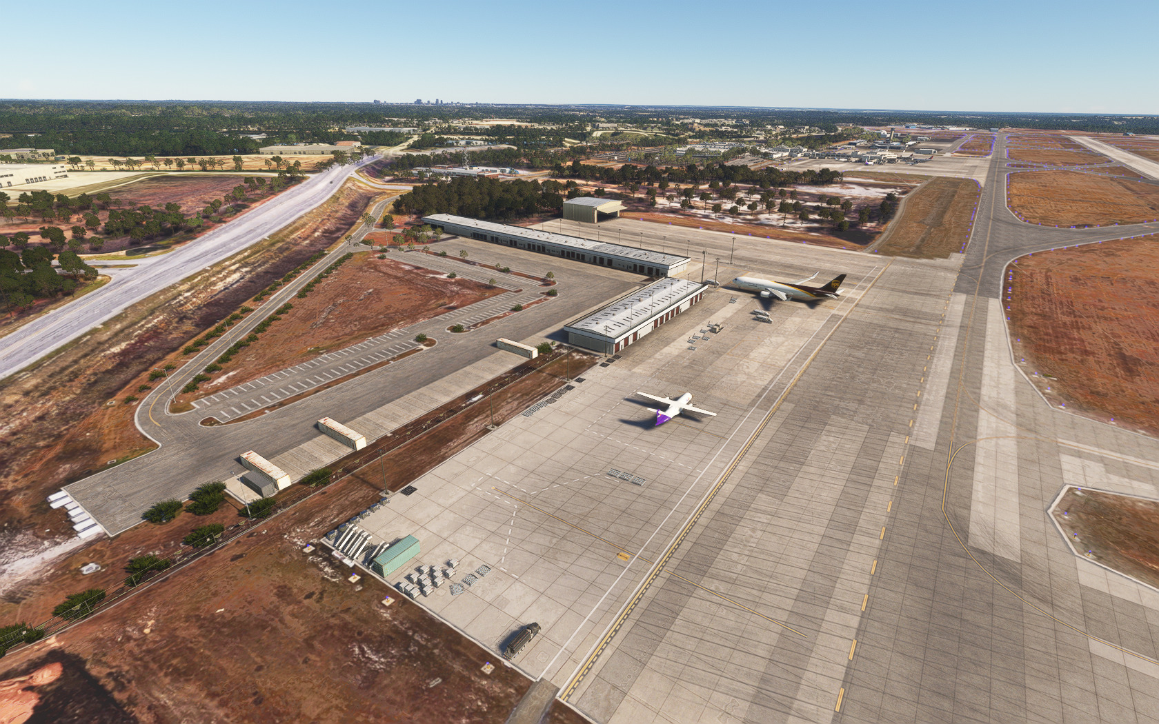 4 Der mit den drei Logos: Columbia Metropolitan Airport