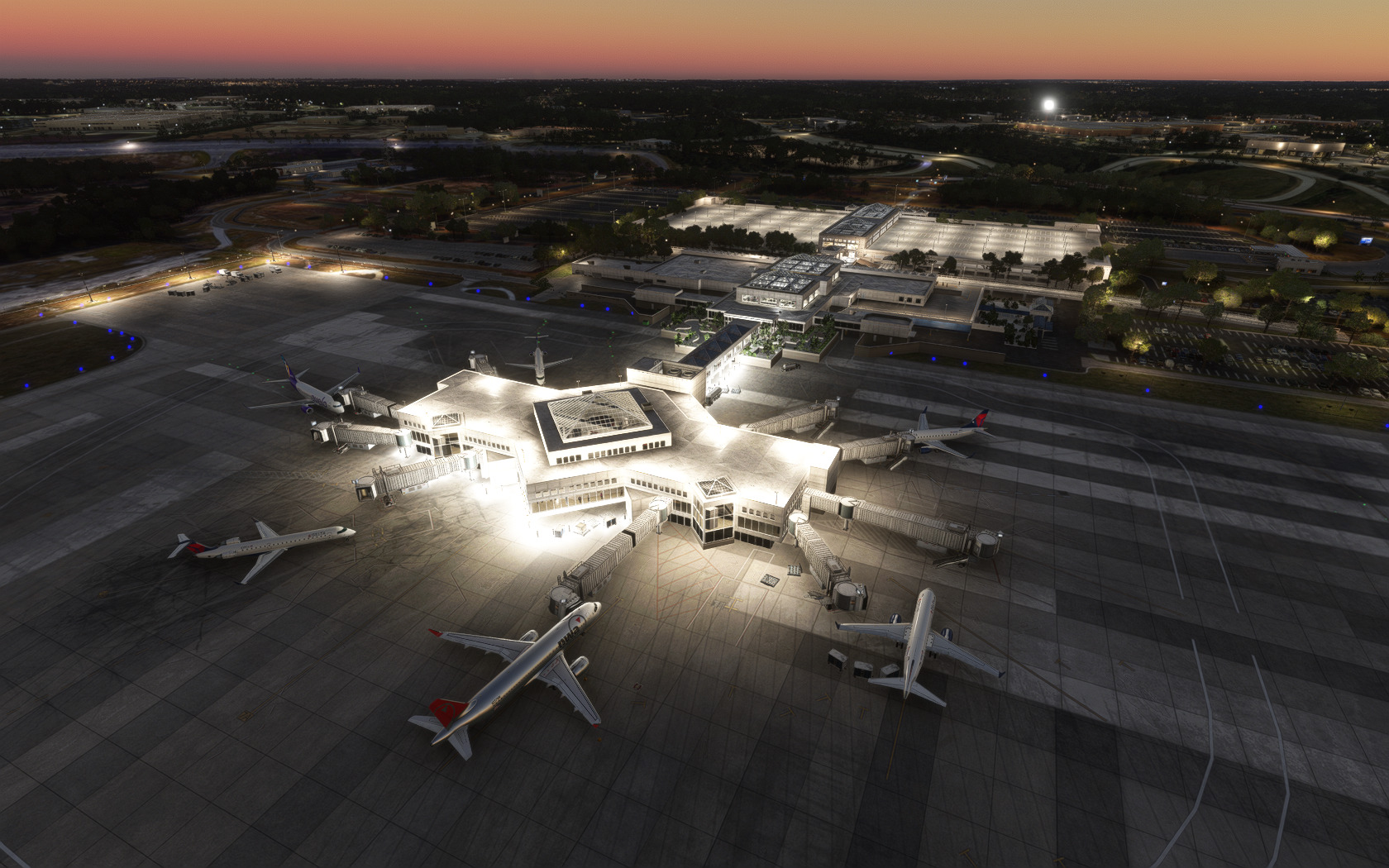 7 Der mit den drei Logos: Columbia Metropolitan Airport