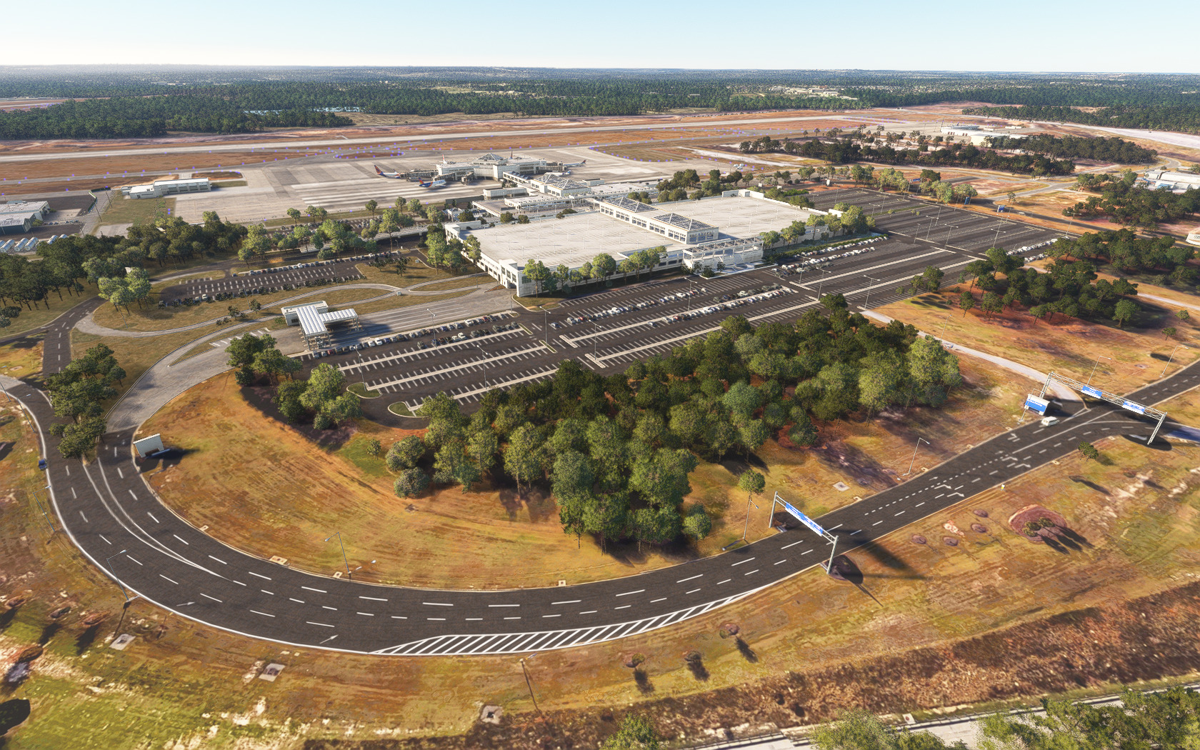 8 Der mit den drei Logos: Columbia Metropolitan Airport