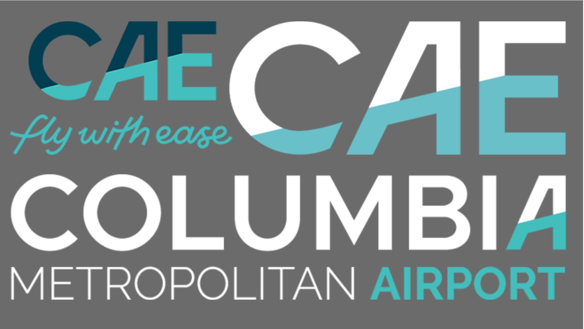 KCAE-Kombilogo2 Der mit den drei Logos: Columbia Metropolitan Airport