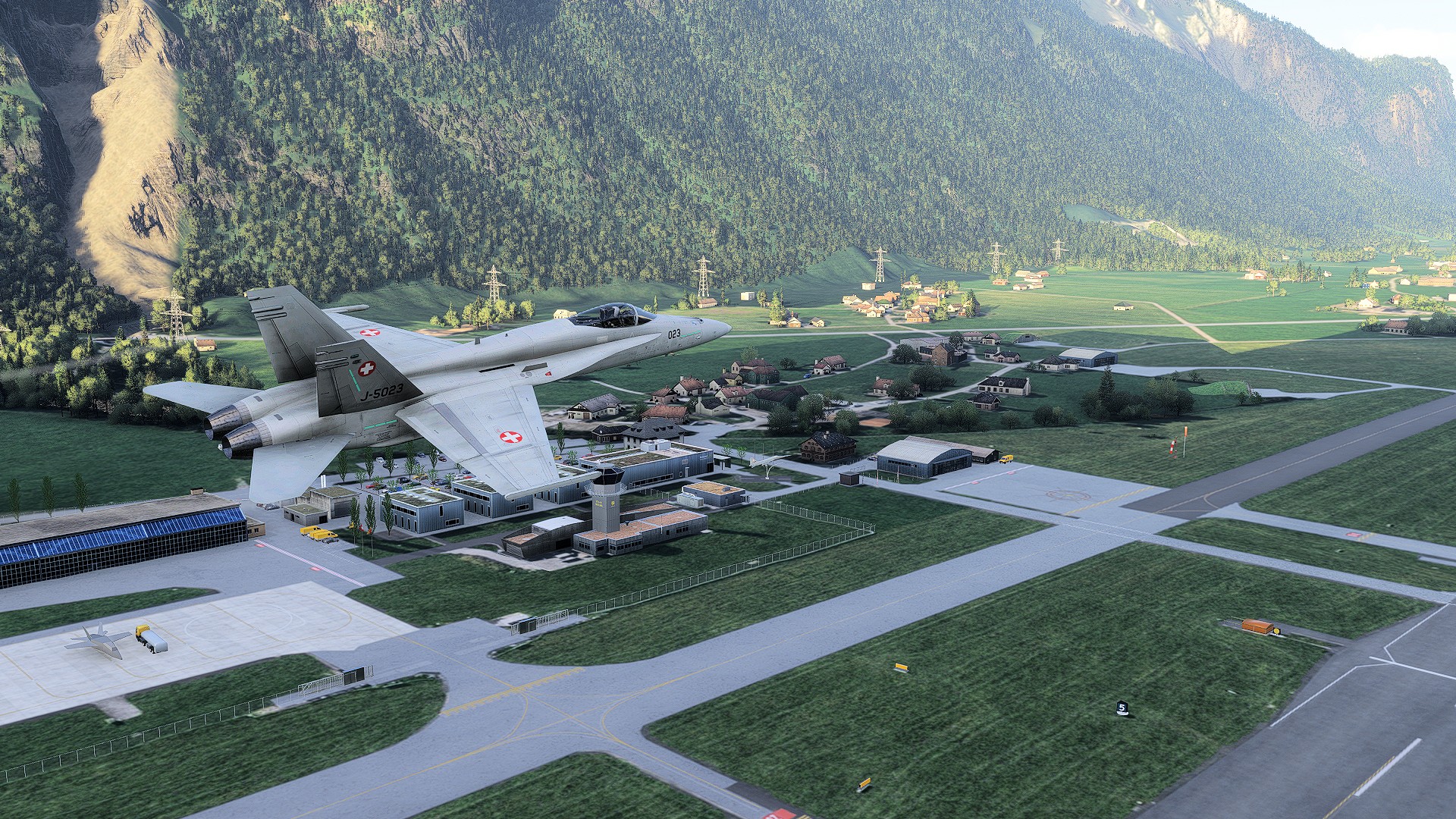 LSMM-04 Eindrucksvolle Freeware: Militärflugplatz Meiringen (LSMM)