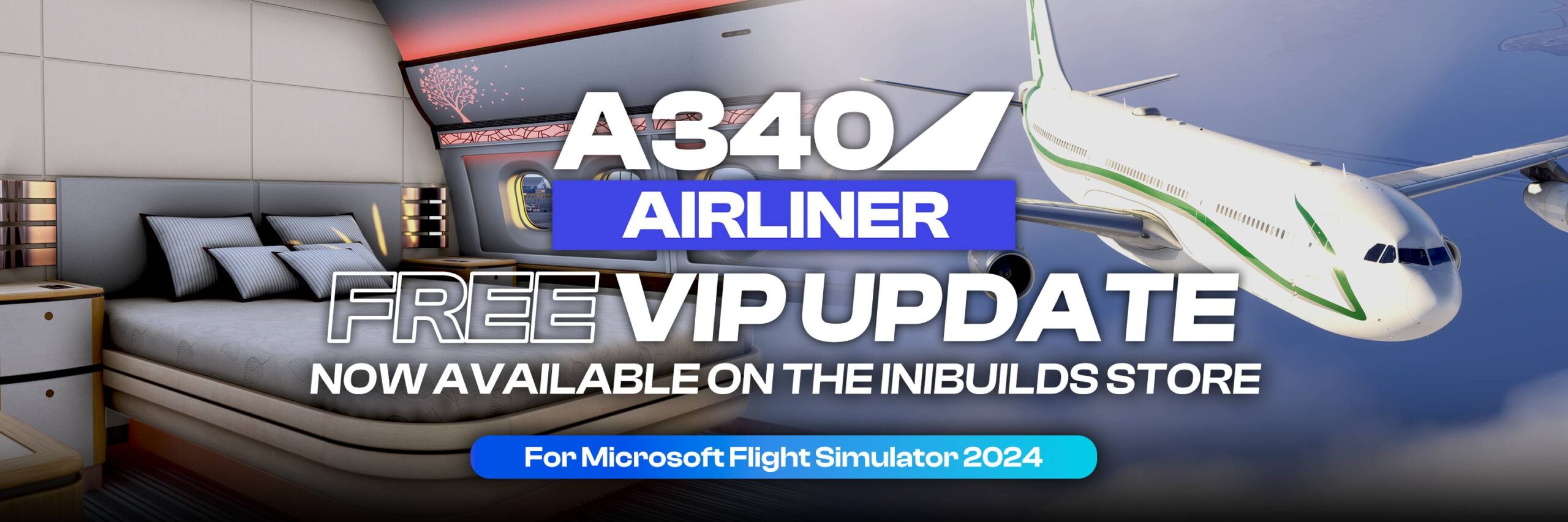 ini-a340-63-scaled iniBuilds A340-300 1.0.7: VIP-Variante und Store-Release