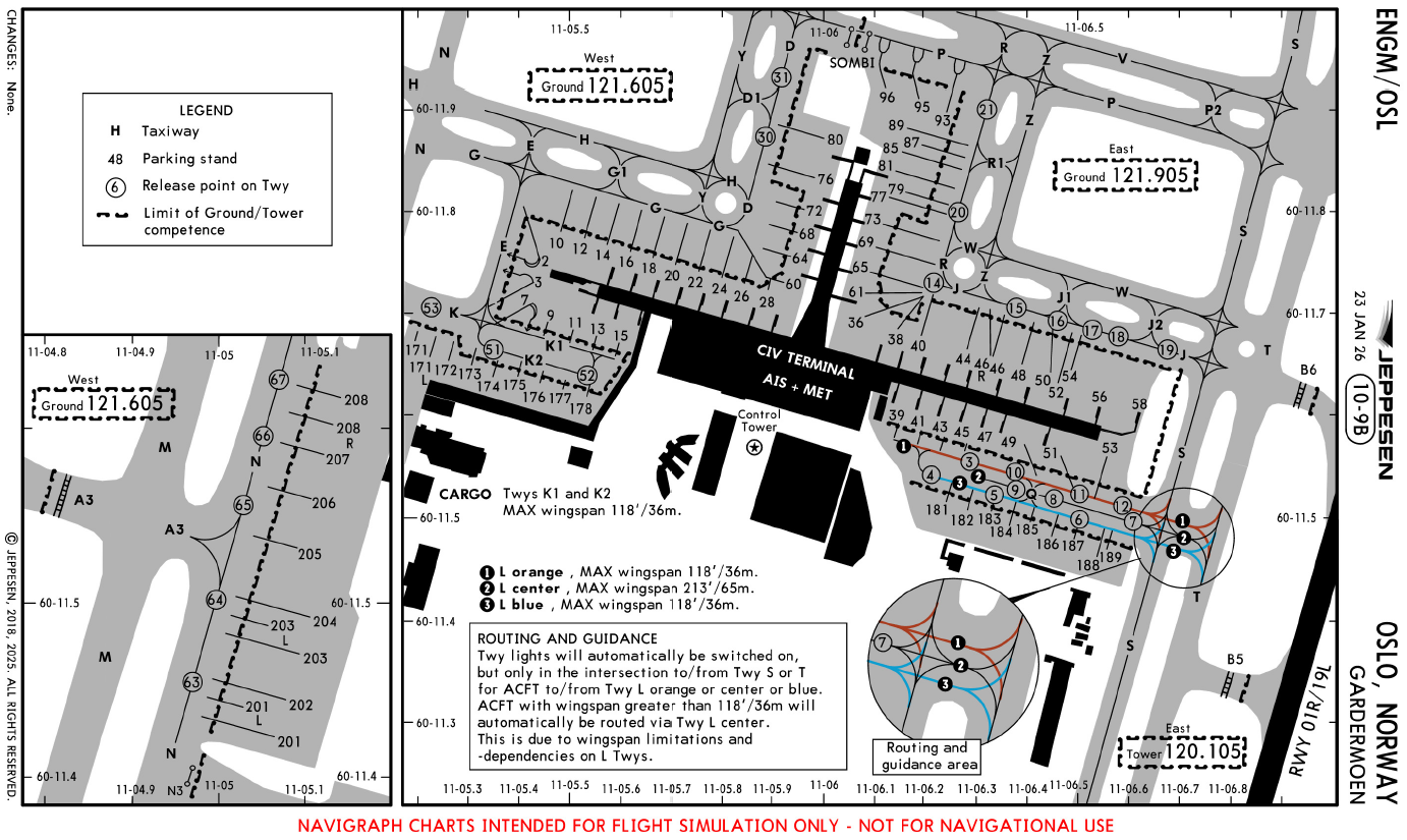 ENGM10-9B Airport auf dem Land: ENGM Oslo Gardermoen Airport
