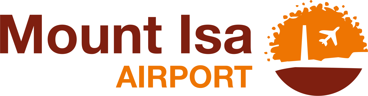 YBMA-Logo Staubtrockene Szenerie: Mount Isa Airport