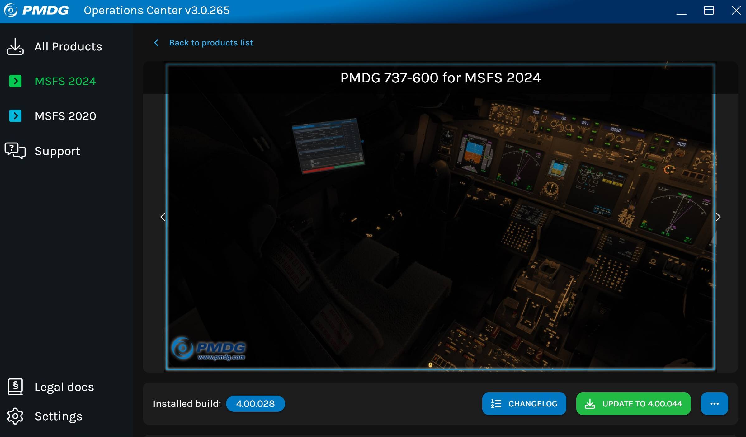 736-24-01 PMDG: High Detail Update für 737-600 & Update für 737-700