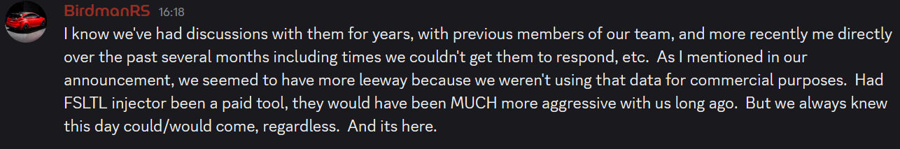 FSLTL-Disc FlightRadar24 erhebt schwere Vorwürfe gegen FSLTL-Entwickler