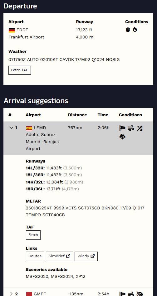 W2F-2-15 Where2Fly: Suchmaschine für Flugrouten mit Update