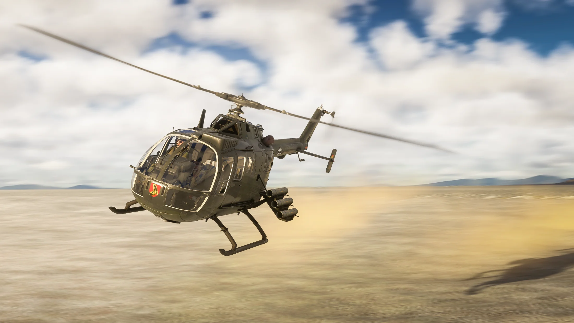 02 MBB Bo 105: Hubschrauber-Legende im MSFS 2024 gelandet