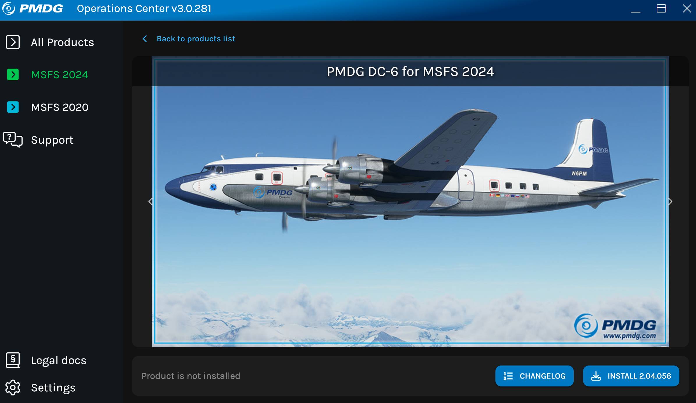 PMDG-DC6-2026-01 PMDG DC-6 „Cloudmaster“ fliegt jetzt auch im MSFS 2024