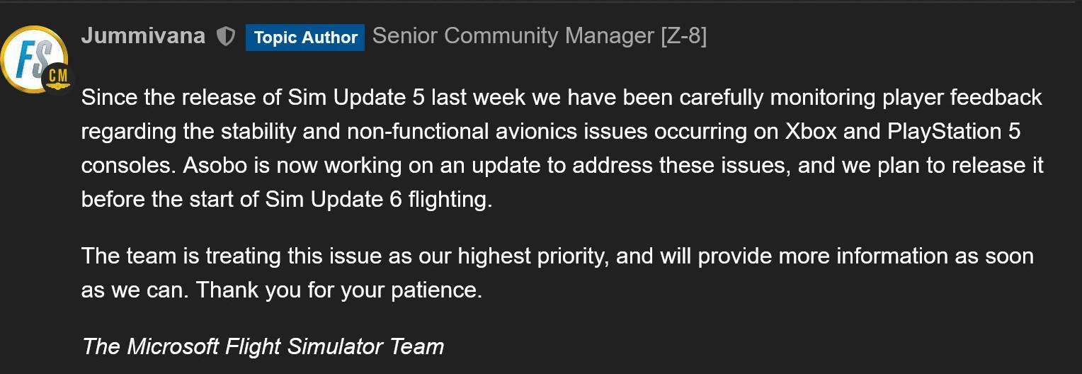SU5-11 MSFS 2024: Schwere Speicherprobleme nach Sim Update 5