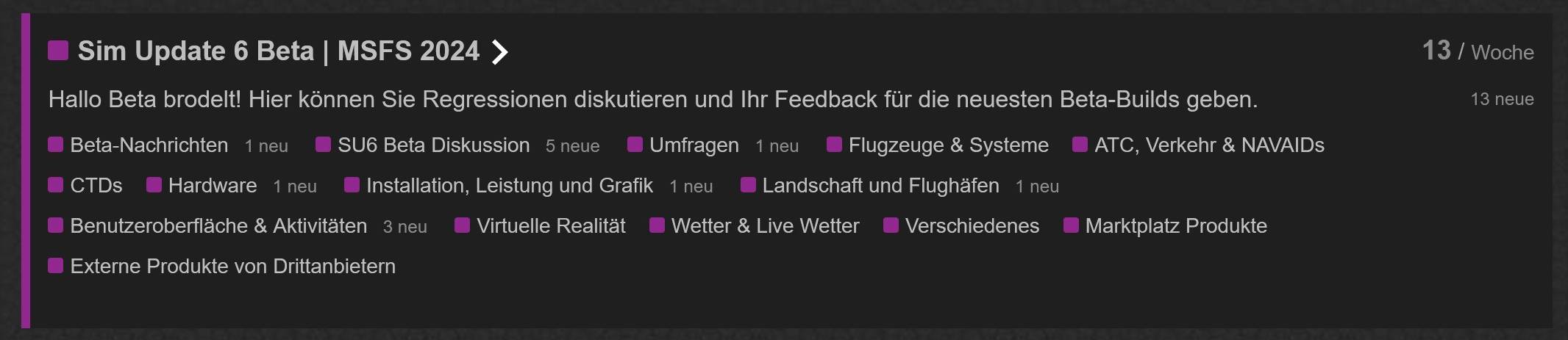 SU6-B-01 Sim Update 6 Beta bringt DLSS 4.5 und Hunderte Detail-Fixes