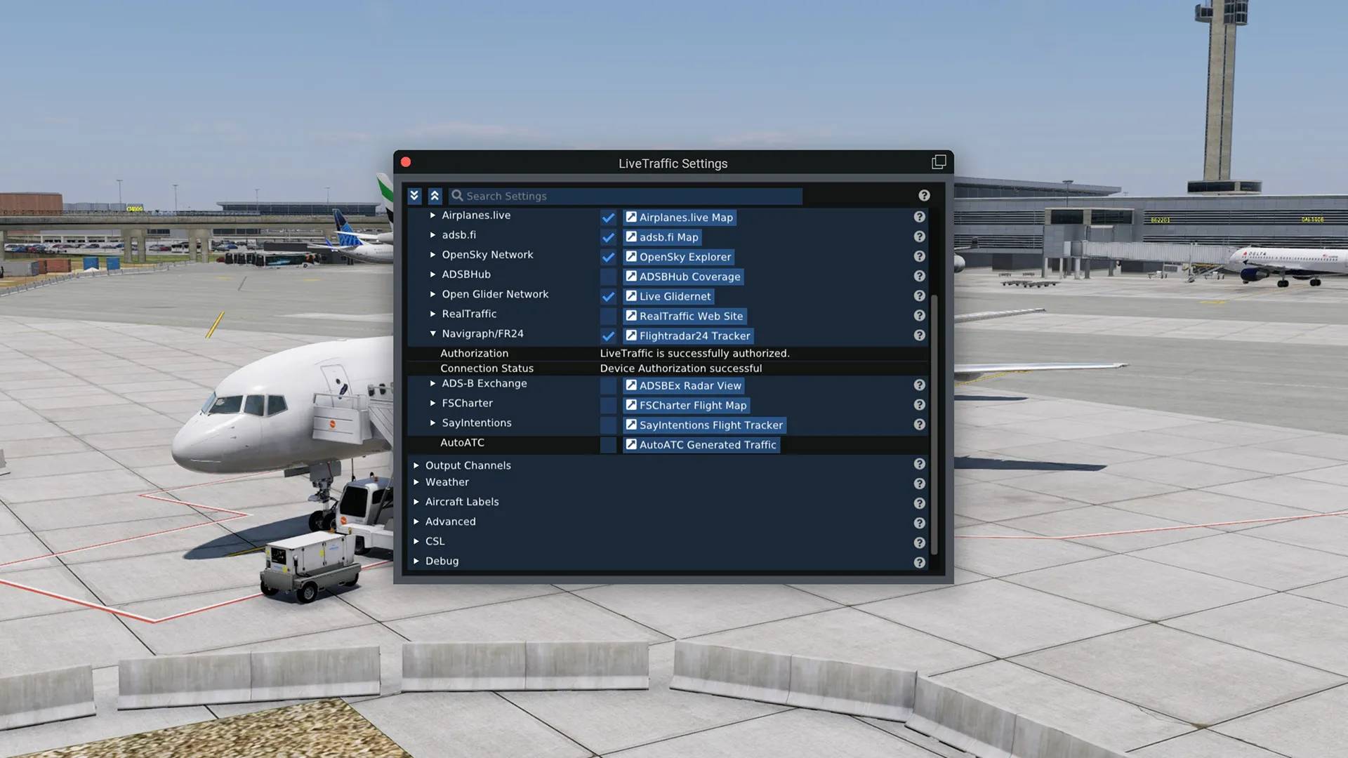 XPl-Livetraffic-Navi-04 Echtzeit-Traffic im X-Plane 11/12 dank Navigraph