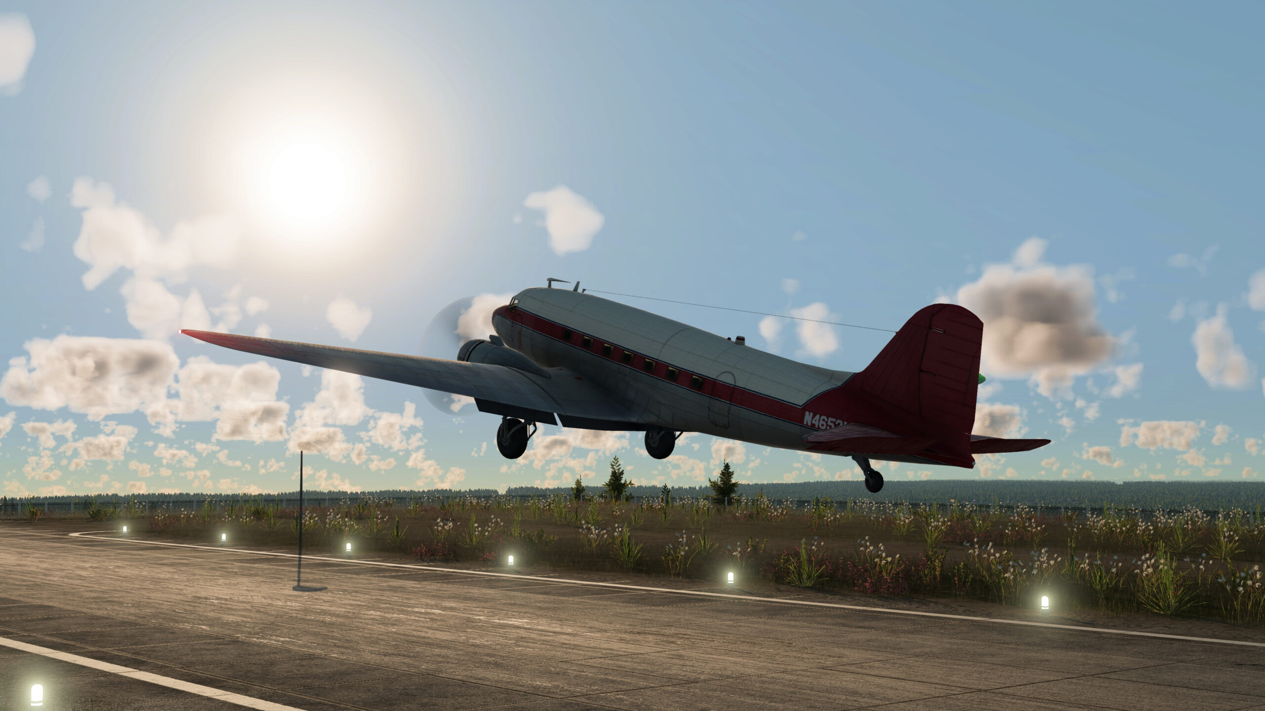 Airplane-Departing-scaled Transport Fever 3: Fliegen einmal aus anderer Sicht
