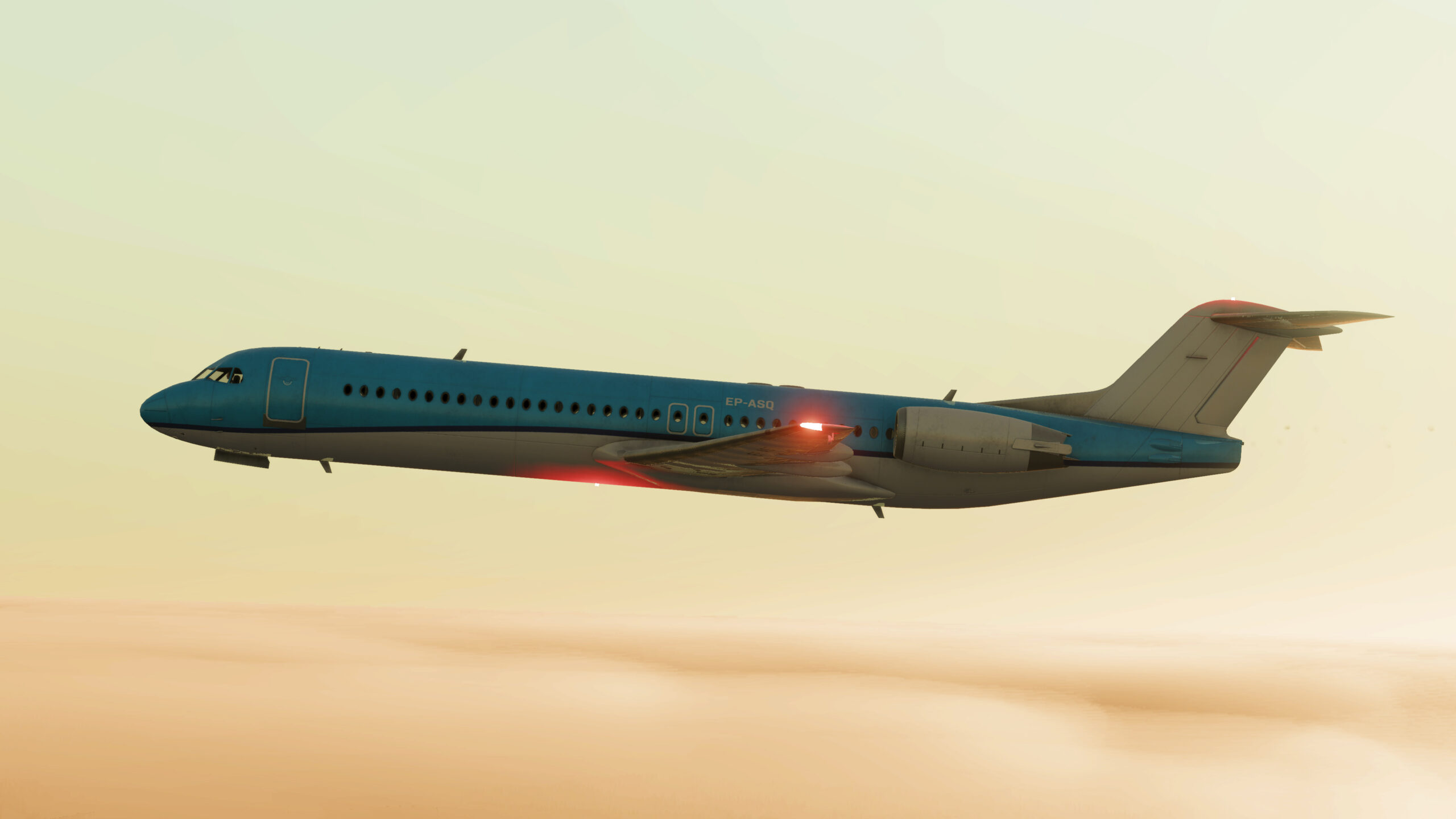 Airplane-in-Dawn-scaled Transport Fever 3: Fliegen einmal aus anderer Sicht