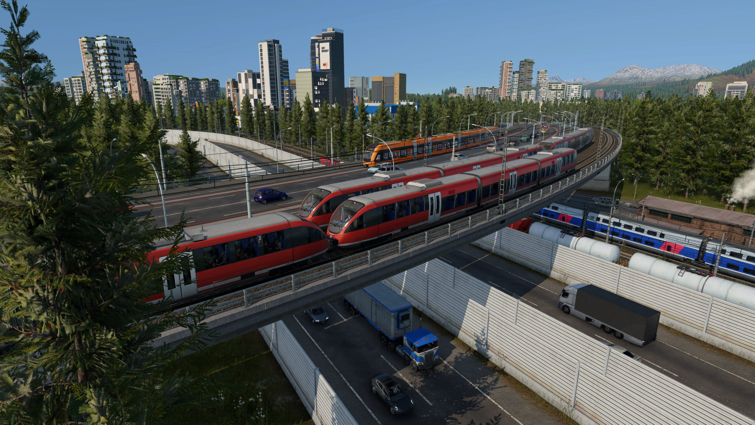 Busy-Town-Bridge-scaled Transport Fever 3: Fliegen einmal aus anderer Sicht