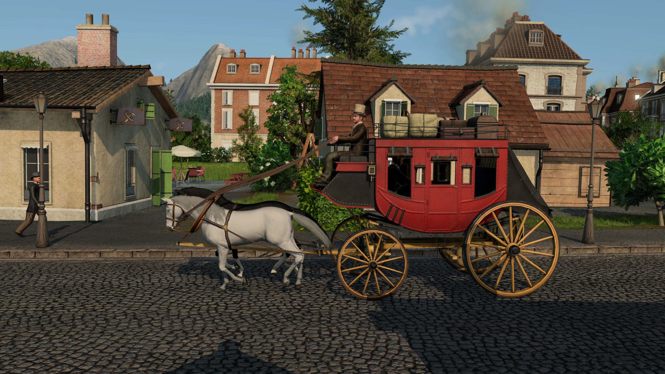Horse-Carriage-scaled Transport Fever 3: Fliegen einmal aus anderer Sicht