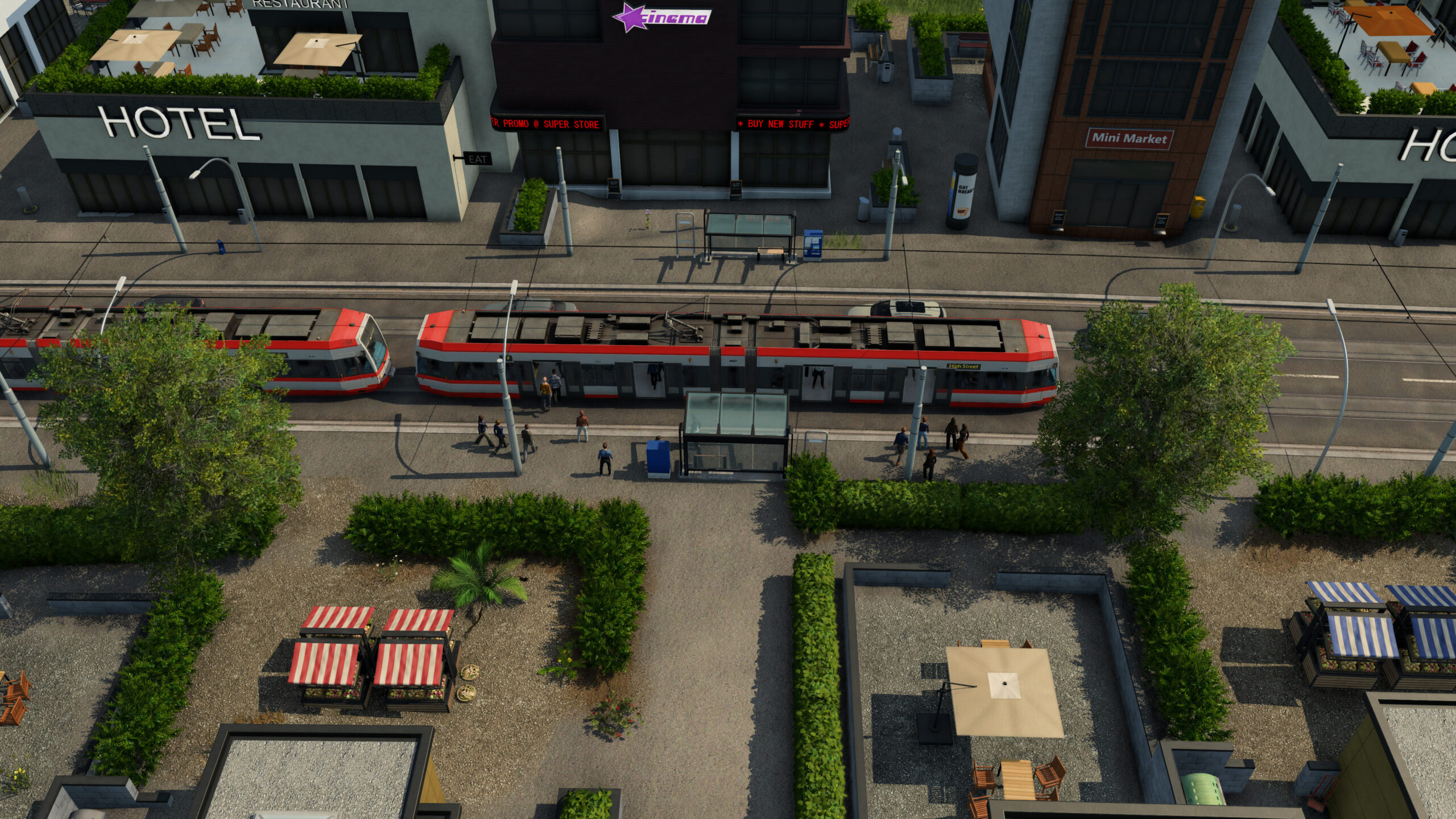 Passengers-Entering-Tram-scaled Transport Fever 3: Fliegen einmal aus anderer Sicht
