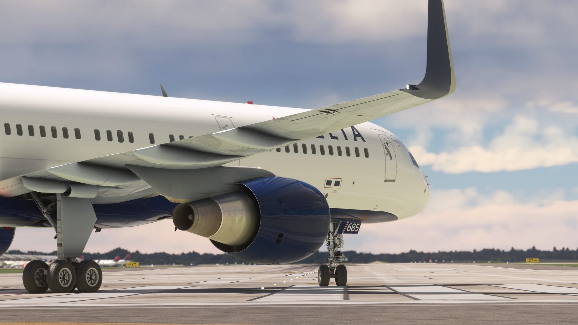 757-delta-takeoff BlueBird Simulations 757 mit Delay gestartet!