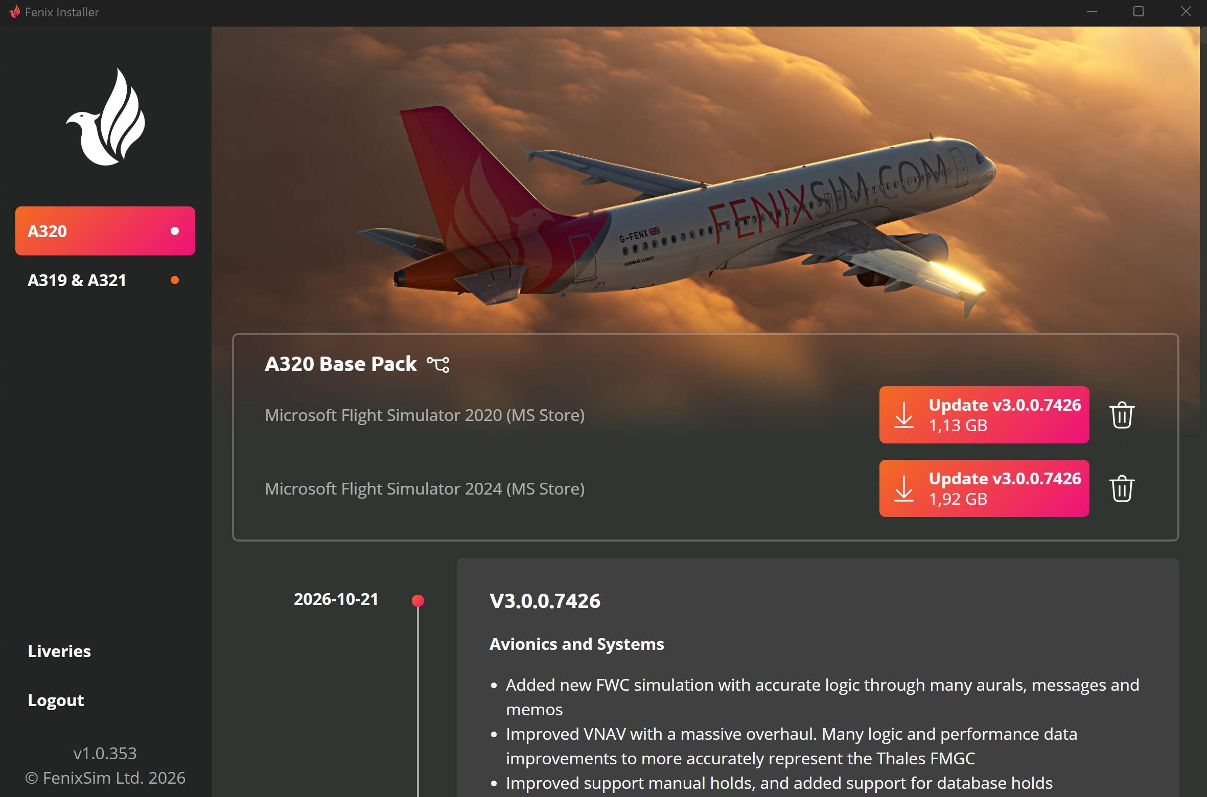 Fenix-V3-01 Fenix A320: Kostenlose Version 3 ist da!