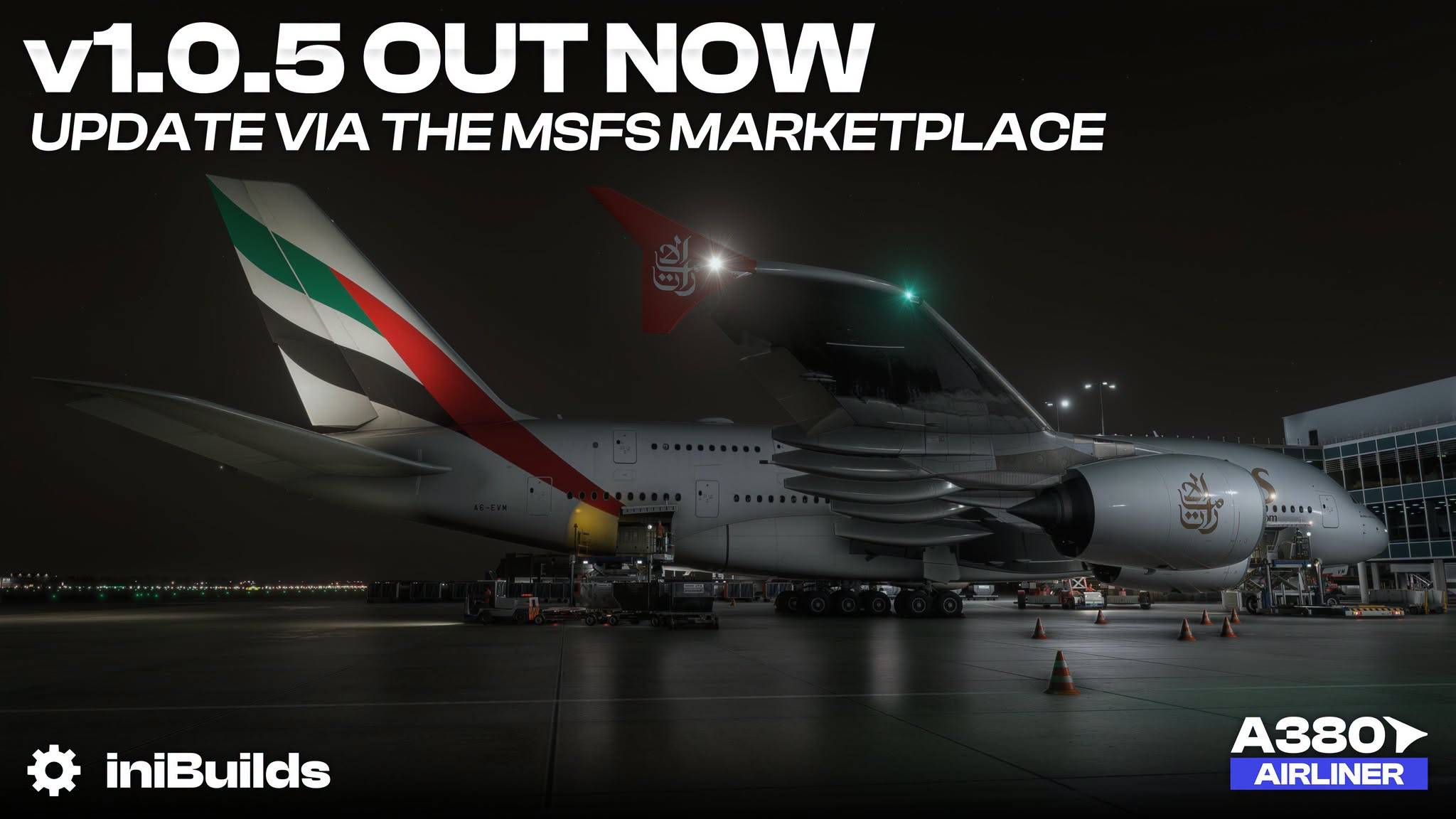 ini-380-80 iniBuilds A380: Fehlerbehebungen in  v1.0.5